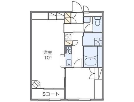 レオパレス勝浦川 208｜徳島県徳島市論田町本浦中(賃貸アパート1LDK・2階・43.06㎡)の写真 その2