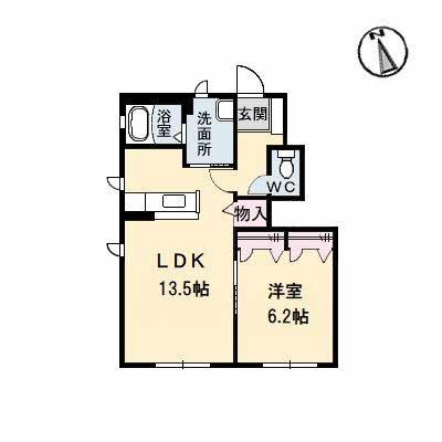 シャルマン高洲　I棟 102｜徳島県徳島市南沖洲４丁目(賃貸アパート1LDK・1階・46.71㎡)の写真 その2