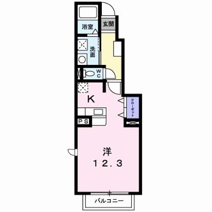 プリムヴェールＢ 103｜徳島県小松島市中田町字蛭子ノ本(賃貸アパート1R・1階・33.15㎡)の写真 その2