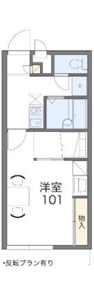 レオパレスエクセル　こくふ 207｜徳島県徳島市国府町和田字馬淵(賃貸アパート1K・2階・22.70㎡)の写真 その2