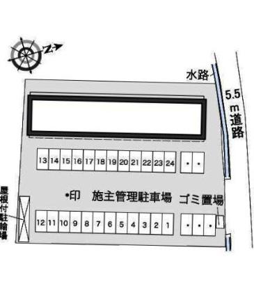 レオパレス若宮 106｜徳島県板野郡藍住町住吉字若宮(賃貸アパート1K・1階・23.61㎡)の写真 その17