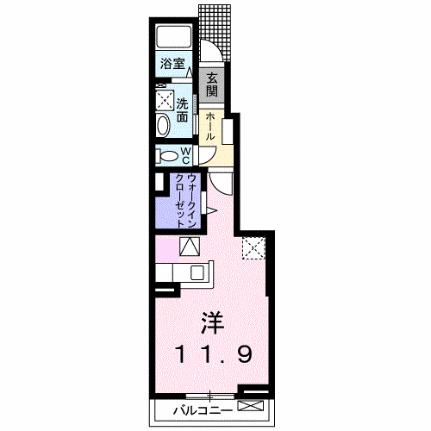 フェリーチェＮ　I 103 ｜ 香川県高松市元山町（賃貸アパート1R・1階・32.94㎡） その2