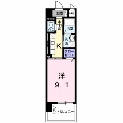 モア　ドリーム 302｜香川県高松市木太町(賃貸マンション1K・3階・30.96㎡)の写真 その2