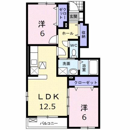 サンセレーノ　II 104｜香川県高松市六条町(賃貸アパート2LDK・1階・59.18㎡)の写真 その2