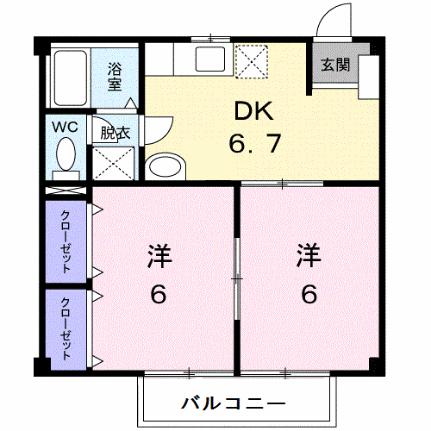 ニューシティＭＩＫＩ 201｜香川県木田郡三木町大字氷上(賃貸アパート2DK・2階・40.04㎡)の写真 その2