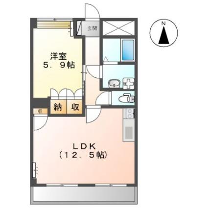 ヴィーナス 102｜香川県高松市多肥下町(賃貸マンション1LDK・1階・44.88㎡)の写真 その2