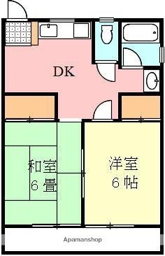 ドルフ6 201 ｜ 香川県さぬき市志度（賃貸アパート2DK・2階・39.67㎡） その2