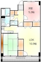 クレストコートＫ2 402 ｜ 香川県高松市伏石町（賃貸マンション2LDK・4階・66.00㎡） その2