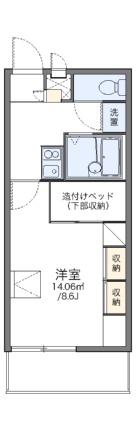 レオパレスクレール勝賀 105｜香川県高松市鬼無町藤井(賃貸アパート1K・1階・23.18㎡)の写真 その2