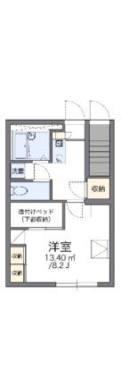 レオパレスアントラー 106｜香川県高松市鹿角町(賃貸アパート1K・1階・23.97㎡)の写真 その2