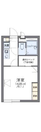 レオパレスグリーンハイツ 106｜香川県高松市三条町(賃貸アパート1K・1階・23.18㎡)の写真 その2