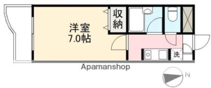 香川県高松市西町(賃貸マンション1K・1階・21.75㎡)の写真 その2