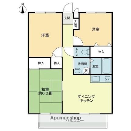 香川県さぬき市志度(賃貸アパート3DK・1階・59.62㎡)の写真 その2