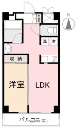 香川県高松市錦町１丁目(賃貸マンション1LDK・3階・31.35㎡)の写真 その2