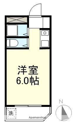 香川県高松市西宝町１丁目(賃貸マンション1R・4階・16.80㎡)の写真 その2