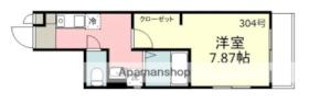 香川県高松市栗林町２丁目（賃貸アパート1K・3階・24.77㎡） その2