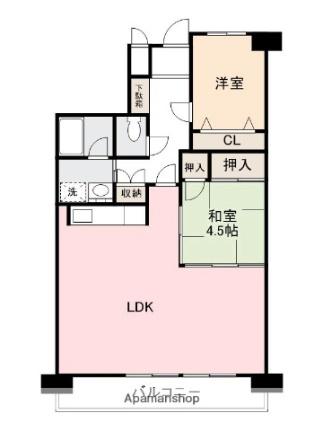 香川県高松市木太町（賃貸マンション2LDK・2階・63.84㎡） その2