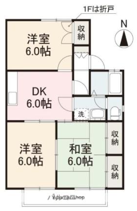 香川県高松市屋島西町（賃貸アパート3DK・2階・54.00㎡） その2