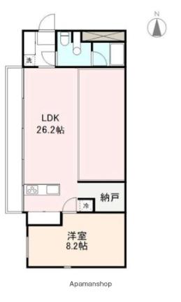 香川県高松市宮脇町２丁目（賃貸マンション1LDK・4階・72.75㎡） その2