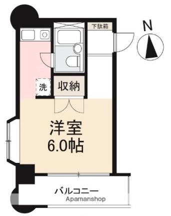 香川県高松市三条町(賃貸マンション1R・6階・21.90㎡)の写真 その2