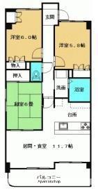 香川県高松市今里町２丁目(賃貸マンション3LDK・1階・70.86㎡)の写真 その2