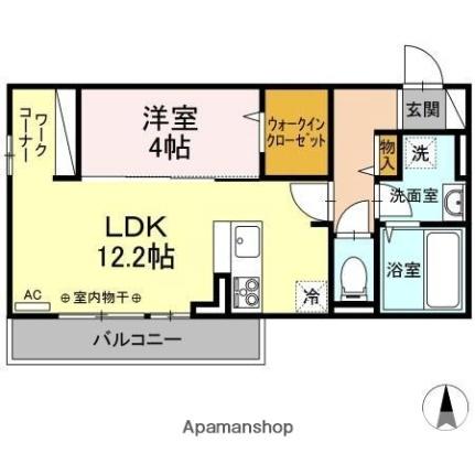 香川県高松市屋島西町（賃貸アパート1LDK・3階・41.86㎡） その2