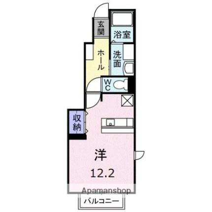 香川県高松市勅使町(賃貸アパート1R・1階・33.15㎡)の写真 その2