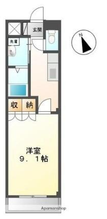 ラ・フォルテII 205｜香川県高松市林町(賃貸アパート1K・2階・31.02㎡)の写真 その2