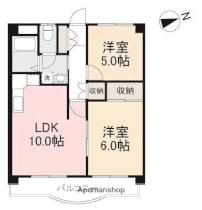 リビエール楠上 302 ｜ 香川県高松市楠上町１丁目（賃貸マンション2LDK・3階・49.50㎡） その2