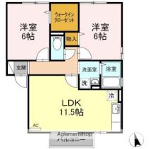 ボナール三条 A202 ｜ 香川県高松市三条町（賃貸アパート2LDK・2階・55.45㎡） その2