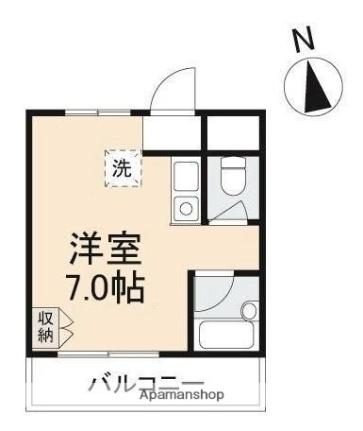 ＣＡＬＶＥＲＴ西宝町 102｜香川県高松市西宝町３丁目(賃貸マンション1R・1階・18.69㎡)の写真 その2