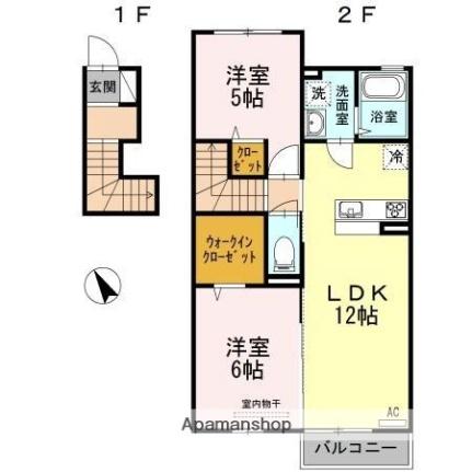 サンハイツ 202｜香川県高松市田村町(賃貸アパート2LDK・2階・57.52㎡)の写真 その2