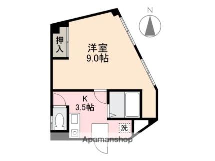 寺岡ビル 2F｜香川県高松市扇町３丁目(賃貸マンション1K・2階・33.00㎡)の写真 その2