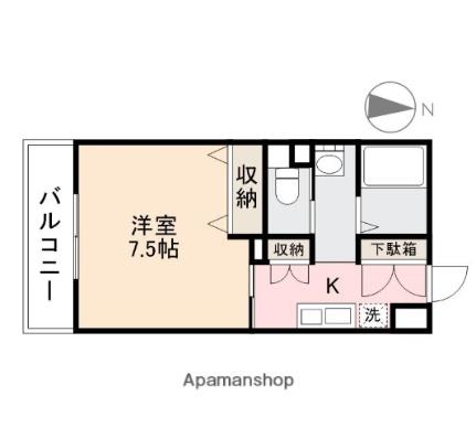 フジハタビル 302 ｜ 香川県高松市宮脇町２丁目（賃貸マンション1K・3階・25.01㎡） その2