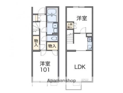 レオネクストＫＩＺＵＮＡ 101 ｜ 香川県高松市円座町（賃貸アパート2LDK・1階・56.45㎡） その2