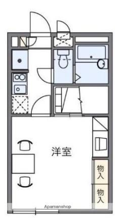レオパレスｐｉｎｅ　ｃｒｅｓｔ 206｜香川県高松市木太町(賃貸アパート1K・2階・23.18㎡)の写真 その2