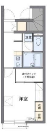 レオパレスキュルティ上林 110｜香川県高松市上林町(賃貸アパート1K・1階・23.61㎡)の写真 その2