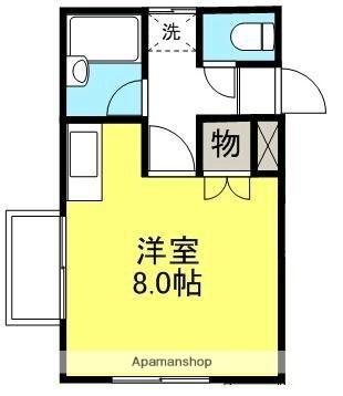 香川県高松市藤塚町１丁目（賃貸アパート1R・4階・22.68㎡） その2