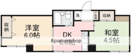 香川県高松市西宝町３丁目(賃貸マンション2DK・3階・32.00㎡)の写真 その2