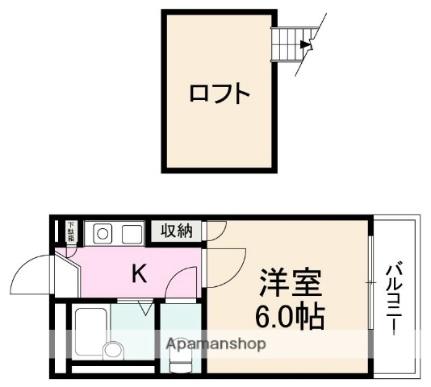 香川県高松市太田下町(賃貸アパート1K・2階・18.90㎡)の写真 その2