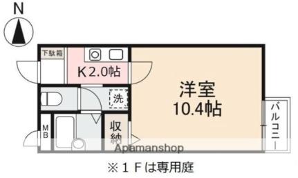 香川県高松市松縄町(賃貸アパート1K・2階・28.15㎡)の写真 その2