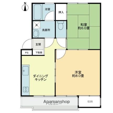 香川県高松市多肥下町(賃貸アパート2DK・3階・47.50㎡)の写真 その2