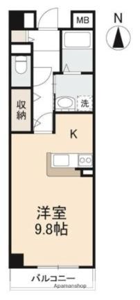 香川県高松市林町（賃貸マンション1K・4階・31.01㎡） その2