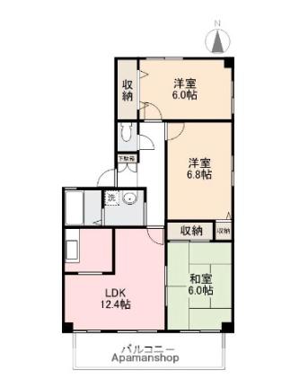 香川県高松市木太町（賃貸アパート3LDK・3階・68.41㎡） その2