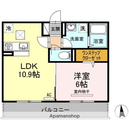 香川県高松市木太町（賃貸アパート1LDK・1階・40.04㎡） その2