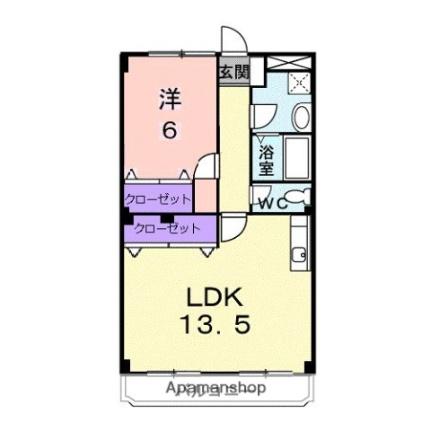 香川県高松市御厩町（賃貸マンション1LDK・4階・47.83㎡） その2