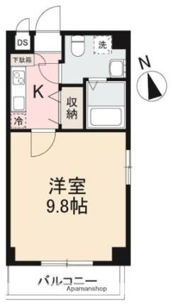 香川県高松市中央町（賃貸マンション1K・5階・28.50㎡） その2