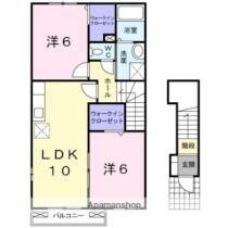 香川県高松市六条町（賃貸アパート2LDK・2階・54.85㎡） その2