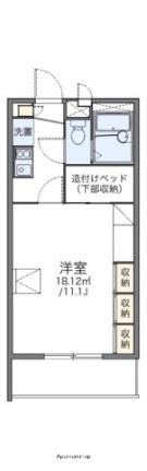 香川県高松市川島東町(賃貸マンション1K・2階・26.49㎡)の写真 その2