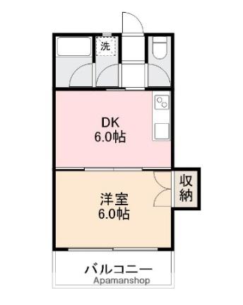 香川県高松市室町(賃貸マンション1DK・2階・27.70㎡)の写真 その2